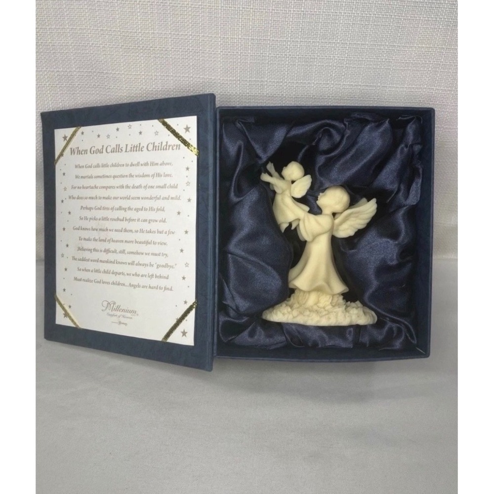 Roman Inc Millennium Collection Comfort of Heaven Angel Figurine Memorial Box